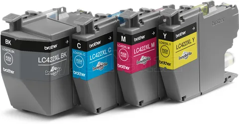 Photo de Pack 4 cartouches d'encre Brother LC-422 XL (Noir + Couleurs)
