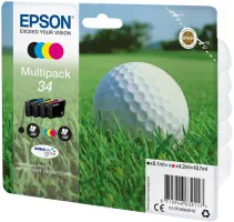 Photo de Pack 4 cartouches d'encre Epson Balle de Golf 34 Standard