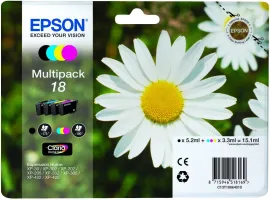 Photo de Pack 4 cartouches d'encre Epson Paquerette 18 Standard