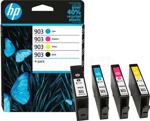 Photo de Pack 4 Cartouches d'encre HP 903 (Noir + Couleurs)