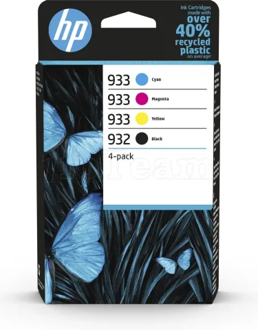 Photo de Pack 4 Cartouches d'encre HP 932/933 (Noir, 3 couleurs)