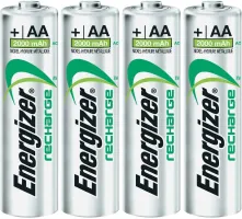 Photo de Pack blister de 4 piles rechargeables Energizer Power Plus type AA 1,2V - 2000 mAh (R06)