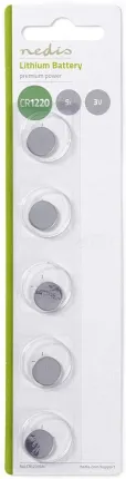 Photo de Pack blister de 5 piles boutons 3V (CR1220)