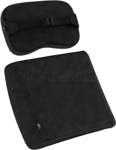 Photo de Pack de 2 Coussins à mémoire de forme pour fauteuil Noblechairs (Noir)