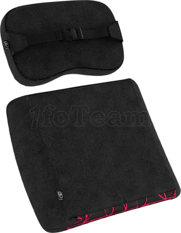 Photo de Pack de 2 Coussins pour fauteuil Noblechairs Doom Edition (Noir/Rouge)