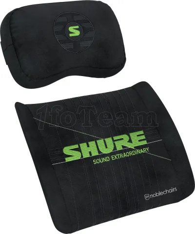 Photo de Pack de 2 Coussins pour fauteuil Noblechairs Shure Edition (Noir)