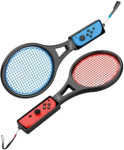 Photo de Pack de 2 Raquettes de Tennis Steelplay pour Joy-Con (Bleu/Rouge)