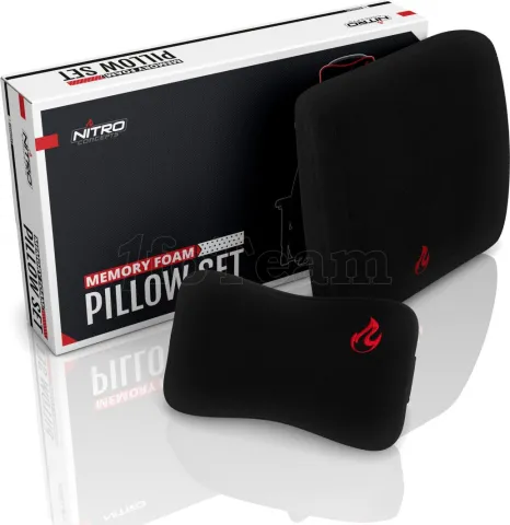 Photo de Pack de Coussins pour fauteuils Nitro Concepts (Noir/Rouge)