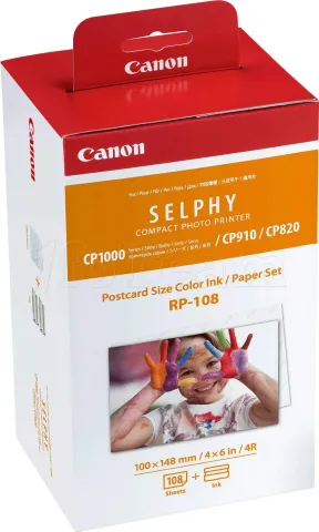 Photo de Pack Encre couleurs + Feuilles Canon Selphy RP-108