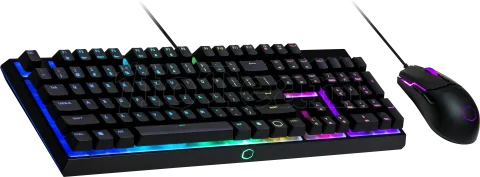 Photo de Pack Gamer 2en1 (Clavier/Souris) Cooler Master MS110 RGB (Noir)