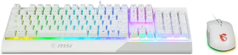 Photo de Pack Gamer 2en1 (Clavier/Souris) MSI Vigor GK30 Combo RGB (Blanc)