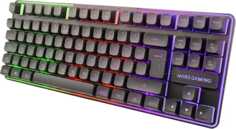 Photo de Pack Gamer 3en1 (Calvier/Souris/Tapis) Mars Gaming MCPWTKL (Noir)