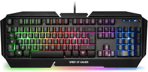 Photo de Pack Gamer 3en1 (Clavier/Souris/Tapis) Spirit of Gamer Ultimate 500 RGB (Noir)