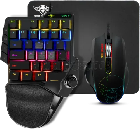 Photo de Pack Gamer 3en1 (Pad/Souris/Tapis) Spirit of Gamer Xpert G900 RGB (Noir)