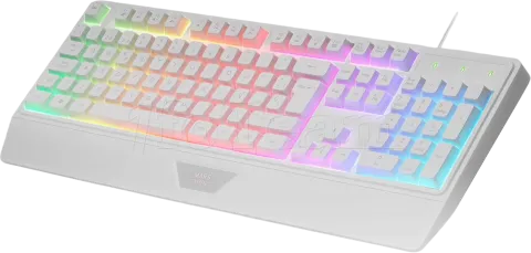 Photo de Pack Gamer 4en1 (Clavier/Souris/Casque/Tapis) Mars Gaming MCP-124 Pro (Blanc)