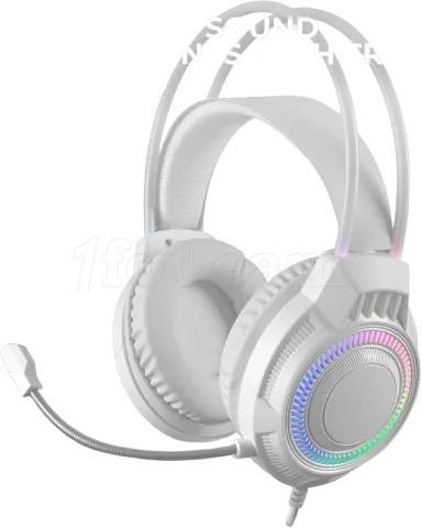 Photo de Pack Gamer 4en1 (Clavier/Souris/Casque/Tapis) Mars Gaming MCP-124 Pro (Blanc)