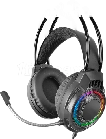 Photo de Pack Gamer 4en1 (Clavier/Souris/Casque/Tapis) Mars Gaming MCP-124 Pro (Noir)