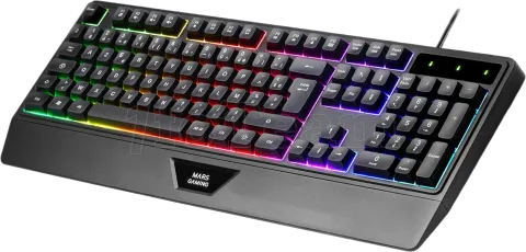 Photo de Pack Gamer 4en1 (Clavier/Souris/Casque/Tapis) Mars Gaming MCP-124 Pro (Noir)
