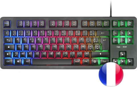 Photo de Pack Gamer 4en1 (Clavier/Souris/Casque/Tapis) Mars Gaming MCP-RGB3 (Noir)