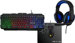 Photo de Pack Clavier - Souris The G-Lab Combo Argon Evolution