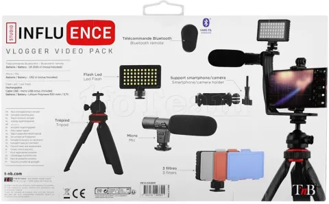 Photo de Pack Vlogger vidéo T'nB Influence