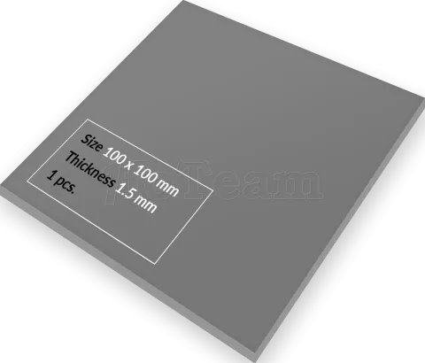 Photo de Pad thermique Arctic TP-4 100x100x1,5mm (Gris)