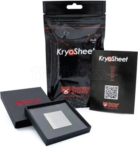 Photo de Pad Thermique Thermal Grizzly KryoSheet 29x25x0,2 mm (Gris)