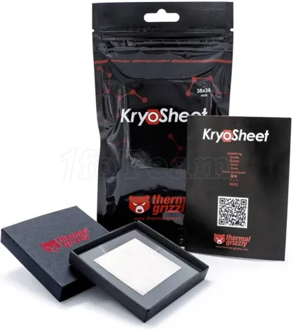 Photo de Pad Thermique Thermal Grizzly KryoSheet 38x38x0,2 mm (Gris)
