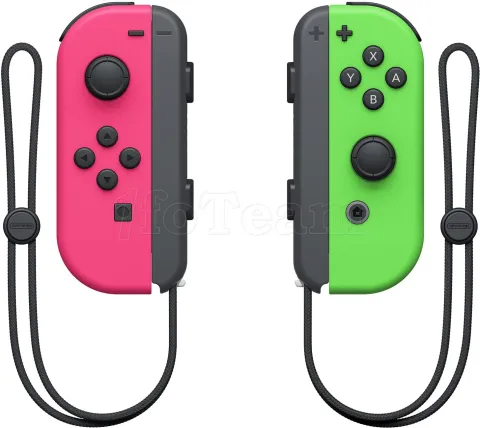 Photo de Paire de manettes Nintendo Joy-Con Neon pour Switch (Vert/Rose)