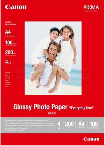 Photo de Papier Photo Canon Glossy Everyday Use - 200g/m² - 100 feuilles A4