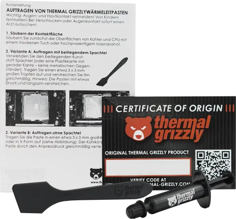 Photo de Pâte Thermique Thermal Grizzly Kryonaut 1g