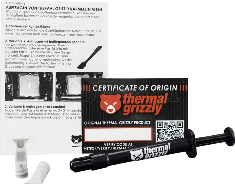 Photo de Pâte Thermique Thermal Grizzly Kryonaut Extreme 2g