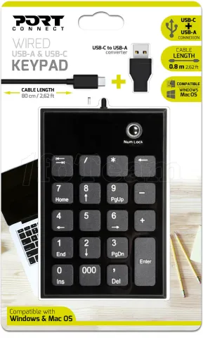 Photo de Pavé Numerique USB Type C/A Port Design