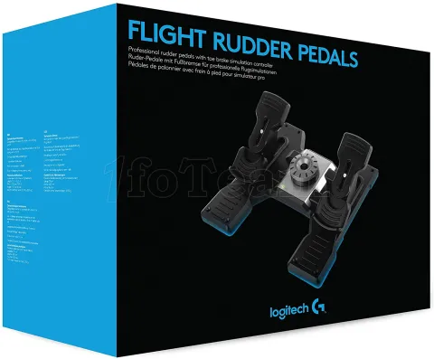 Photo de Pédalier Logitech Flight Rudder Pedals - PC