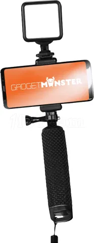 Photo de Perche articulée rétroéclairée GadgetMonster Vlogging Stick (Noir)