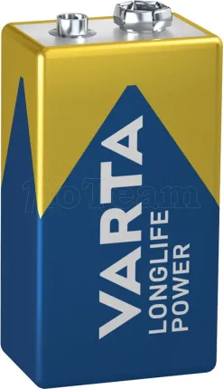 Photo de Pile Alcaline Varta Longlife Power type E-Block (6LR61) 9V