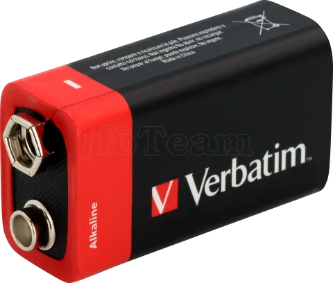 Photo de Pile Alcaline Verbatim Premium R9 (6LR61) 9V