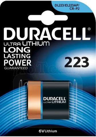Photo de Pile lithium Duracell Ultra Photo (type DL223) 5V