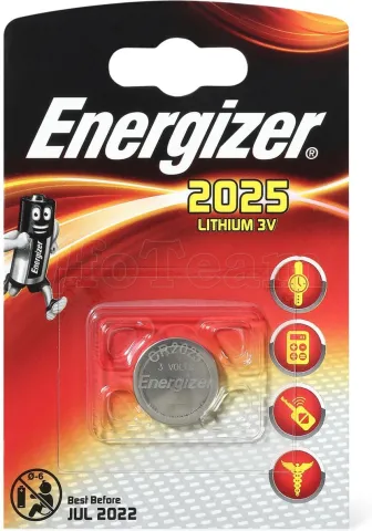 Photo de Pile plate Energizer CR2025 3V