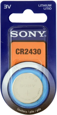 Photo de Pile plate Sony 3V Lithium (CR2430)