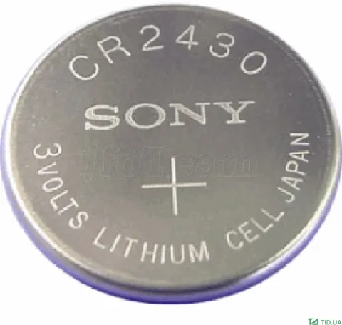 Photo de Pile plate Sony 3V Lithium (CR2430)