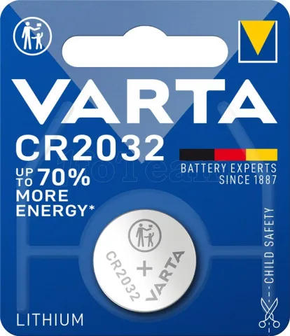 Photo de Pile plate Varta Lithium type CR2032 3V