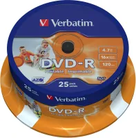 Photo de Plate DVD Verbatim 43538 (4 7GB; x16; 25pcs; Cake)