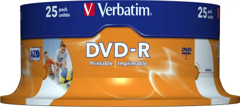 Photo de Plate DVD Verbatim 43538 (4 7GB; x16; 25pcs; Cake)
