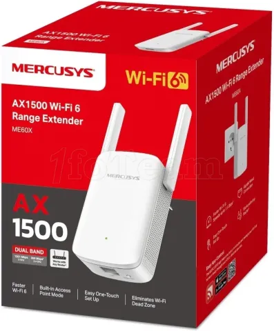 Photo de Point d'Accès Répéteur WiFi 6 Mercusys ME60X (AX1500)