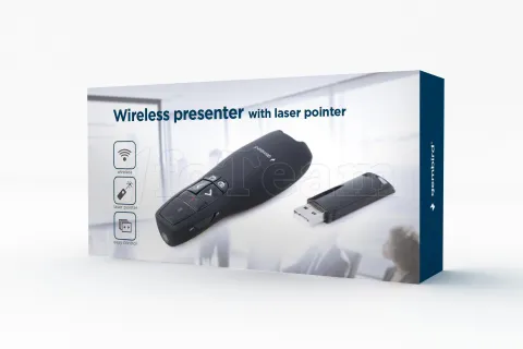 Photo de Pointeur Laser sans fil Gembird WP-L-12 (Noir)