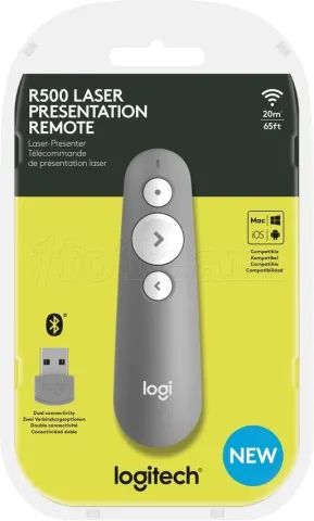Photo de Pointeur Laser sans fil Logitech R500s (Gris)