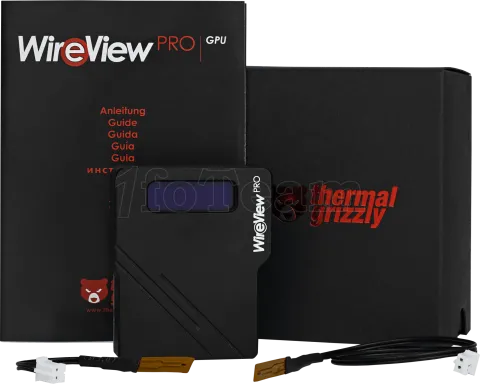 Photo de Prise 1x 12VHPWR Thermal Grizzly WireView Pro GPU Normal avec mesure de la consommation