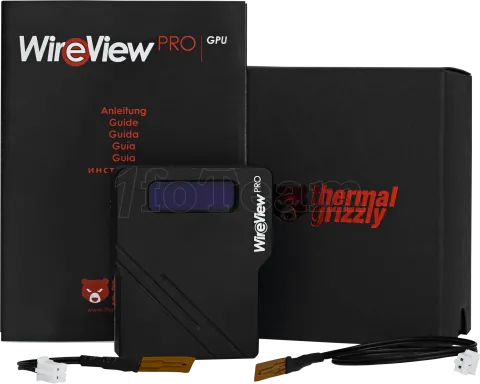 Photo de Prise 1x 12VHPWR Thermal Grizzly WireView Pro GPU Reverse avec mesure de la consommation