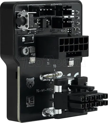 Photo de Prise 1x 12VHPWR Thermal Grizzly WireView Pro GPU Reverse avec mesure de la consommation